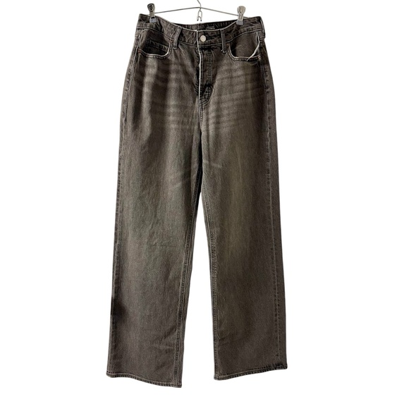 NWT Old Navy Sky High Wide Leg Gray Jeans size 10 - Picture 1 of 6